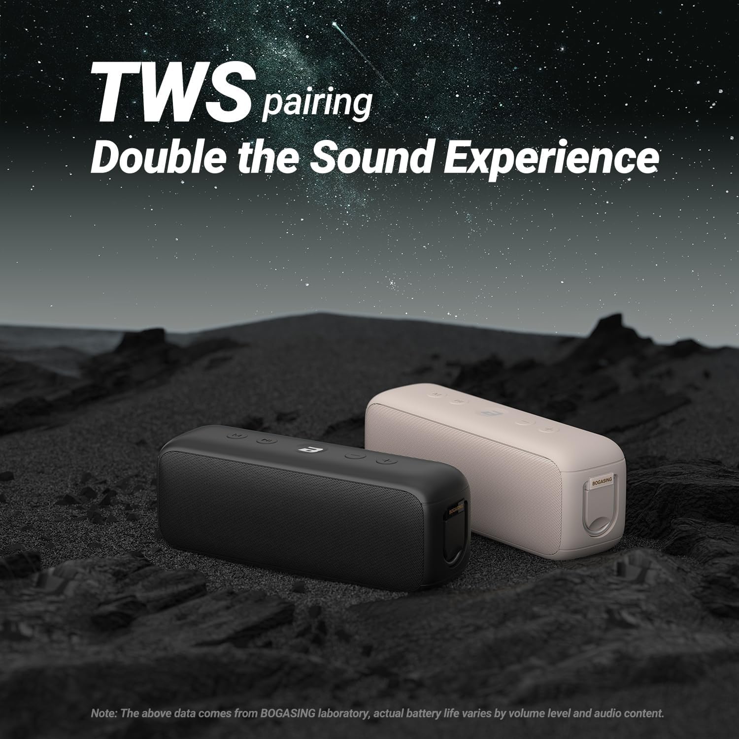 BOGASING G6 Enceinte Bluetooth Portable 30W Son Stéréo Clair
