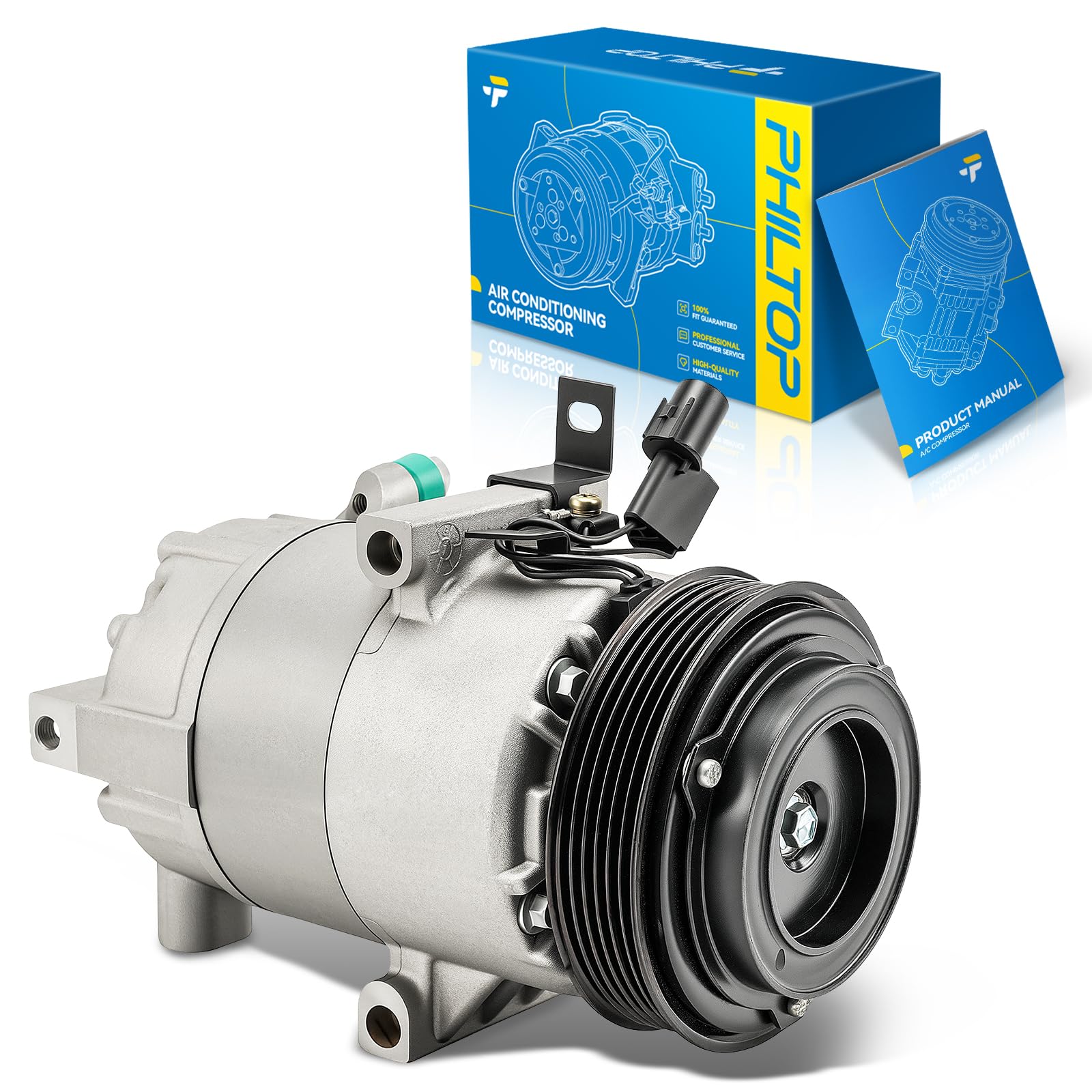 PHILTOP 198354 NEW AC Compressor w/Clutch for Kia Soul 2012-2013 2.0L