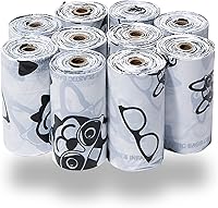 Vista 59 de Best Pet Supplies - Bolsas para limpieza de excremento de perro, rollo de repuesto, uso en exteriores, a prueba de fugas y desgarros, plástico