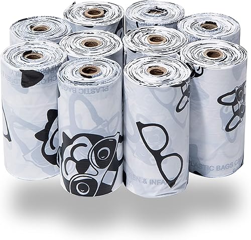Vista 14 de Best Pet Supplies - Bolsas para limpieza de excremento de perro (240 bolsas) para limpieza de desechos, reemplazos de rollo para paseos y viajes al