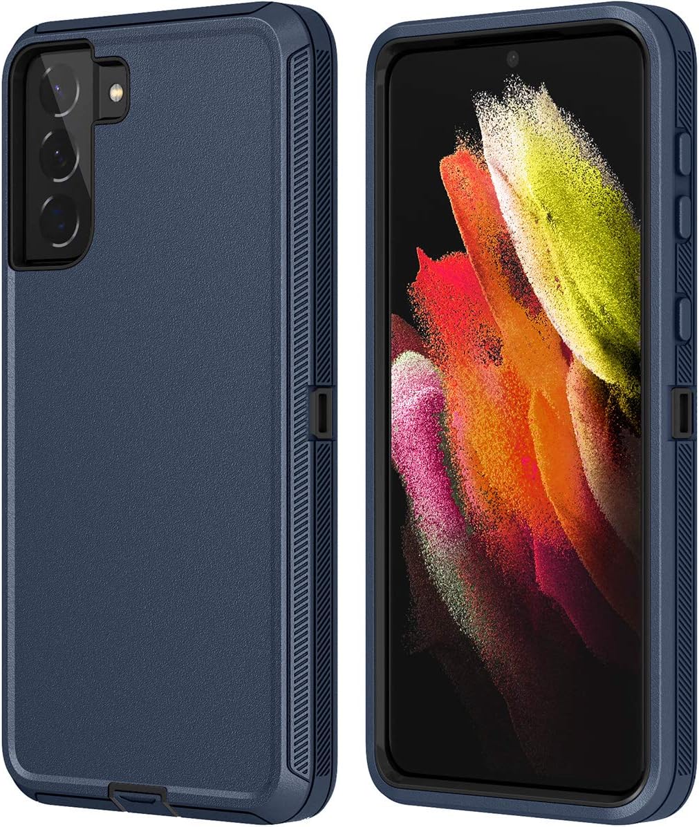 ONOLA Compatible with Samsung S21 Case (Not for S20),Galaxy S21 Case 5G Drop Protection Full Body Rugged Durable Shockproof DustProof 3 in 1 Durable Cover for Samsung Galaxy S21 5G(6.2") (Navyblack)