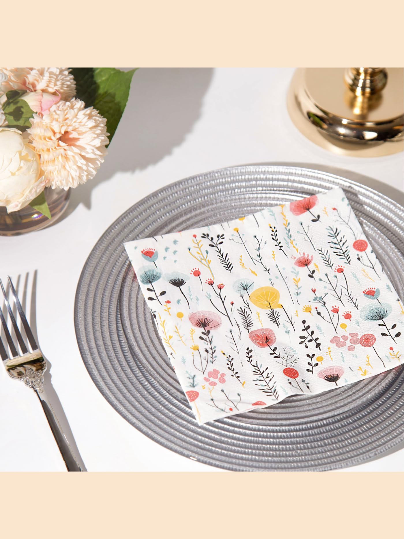 80 servilletas de papel de diseño premium, 3 capas, 16,5 x 16,5 cm, desechables, decorativas, blancas, para bodas, cumpleaños, aniversarios, almuerzos, cenas y fiestas