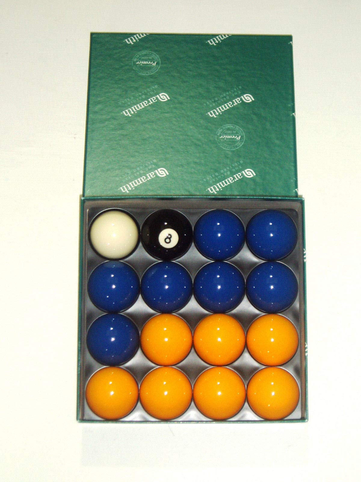 Aramith 2 1/4" PREMIER BLUES & YELLOWS POOL BALLS**