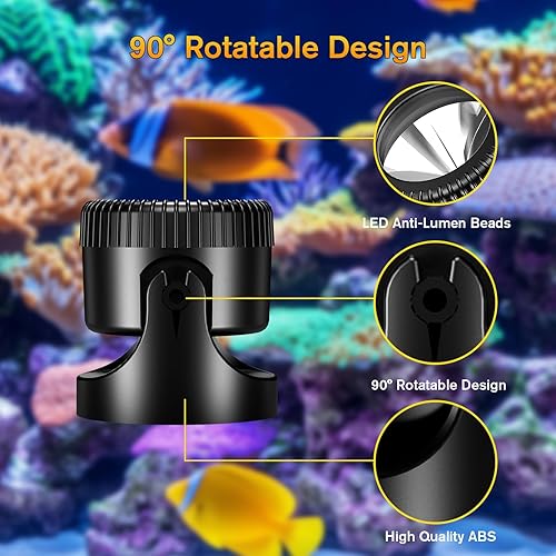 Miniatura 2 de POPOSOAP Luces de estanque, 4 en 1, luces de estanque subacuáticas blancas cálidas, focos LED impermeables IP68 para paisajismo para estanque,