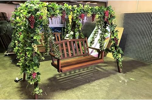 Miniatura 4 de JD - 36 hojas grandes de 7.9 pies para colgar hiedra artificial de follaje para guirnalda, arco de boda, pasillo, decoración de pared, hogar, techo,