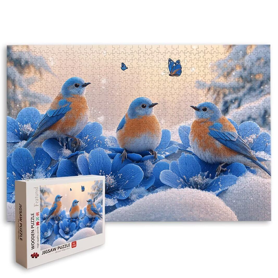 Puzzle Vogel, Puzzle 1000 Teile Erwachsene, Klassische Puzzles, Deko -8453