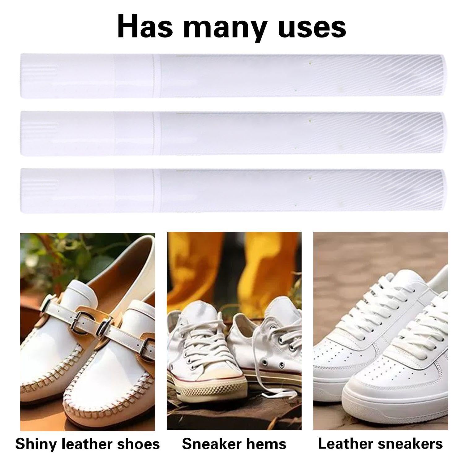 3 Pièces Stylo De Réparation De Chaussures, Stylo De Blanchiment De Chaussures, Stylo De Nettoyage De Chaussures Blanc, Accessoires De Chaussures, Outil De Réparation De Chaussures (Blanc)