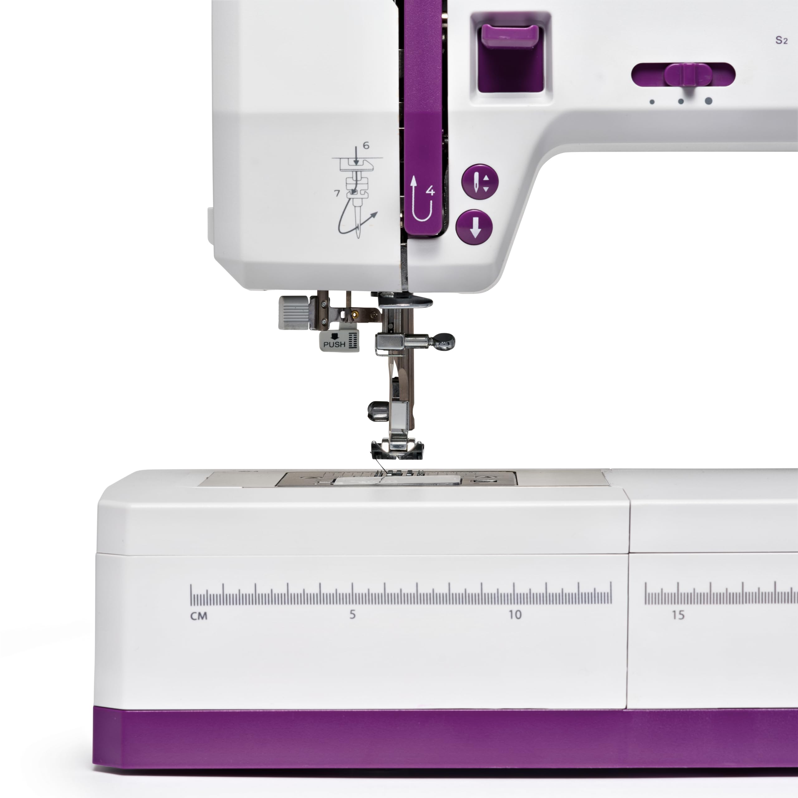 VIOLA Prêt-à-Porter Nähmaschine (Exklusive Edition) Nähmaschine mit 34 Nähprogramme, Servomotor, Nähmaschinen für dicke Stoffe, Jeans Jeans Nähen, Automatischer Einfädler