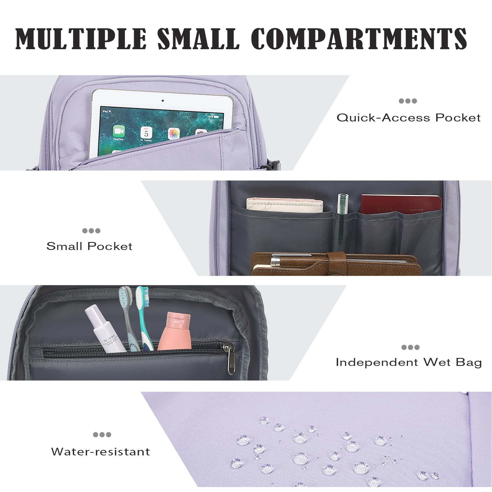 Hayayu Zaino Per Ryanair 40x20x25 Zaino Da Viaggio Aereo Bagaglio A Mano 40x20x25 Per Ryanair Borsa Da Viaggio Piccolo Bagaglio A Mano 40x30x20 Zaini Casual 20l Con Tasche Antifurto