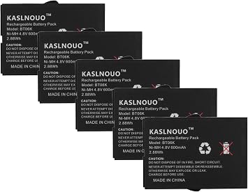 بطارية بديلة 5 عبوات متوافقة مع IKUSI BT06K 2303692 TM70، TM70/1، TM70/2 T71 Series 4.8 V 600 mAh