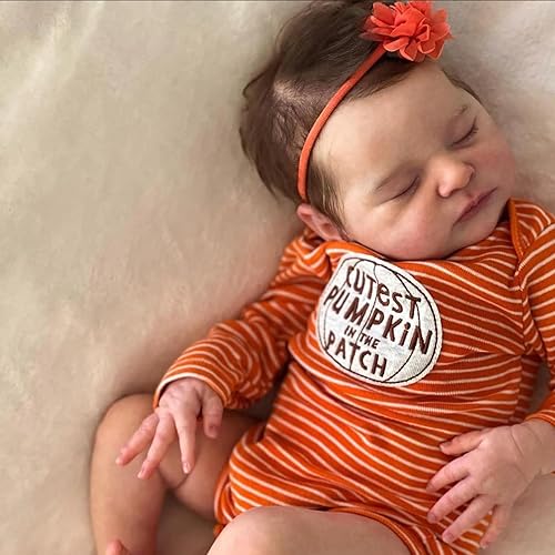 Anano Muñecas de bebé Reborn realistas de silicona de cuerpo completo para niña de 20 pulgadas, como muñecas de bebé que se ven reales, muñecas de