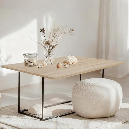 Miniatura 302 de Kaboon Mesa universal de 45.67 x 23.62 pulgadas, escritorio sólido de una pieza, encimera de melamina reversible, escritorios dobles, escritorio en