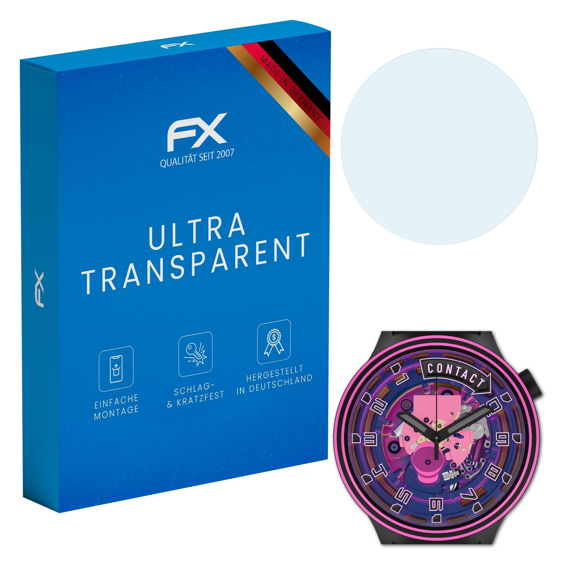 atFoliX Screen Protection Film compatible with Swatch Touchdown Screen Protector, ultra-clear FX Protective Film (3X)