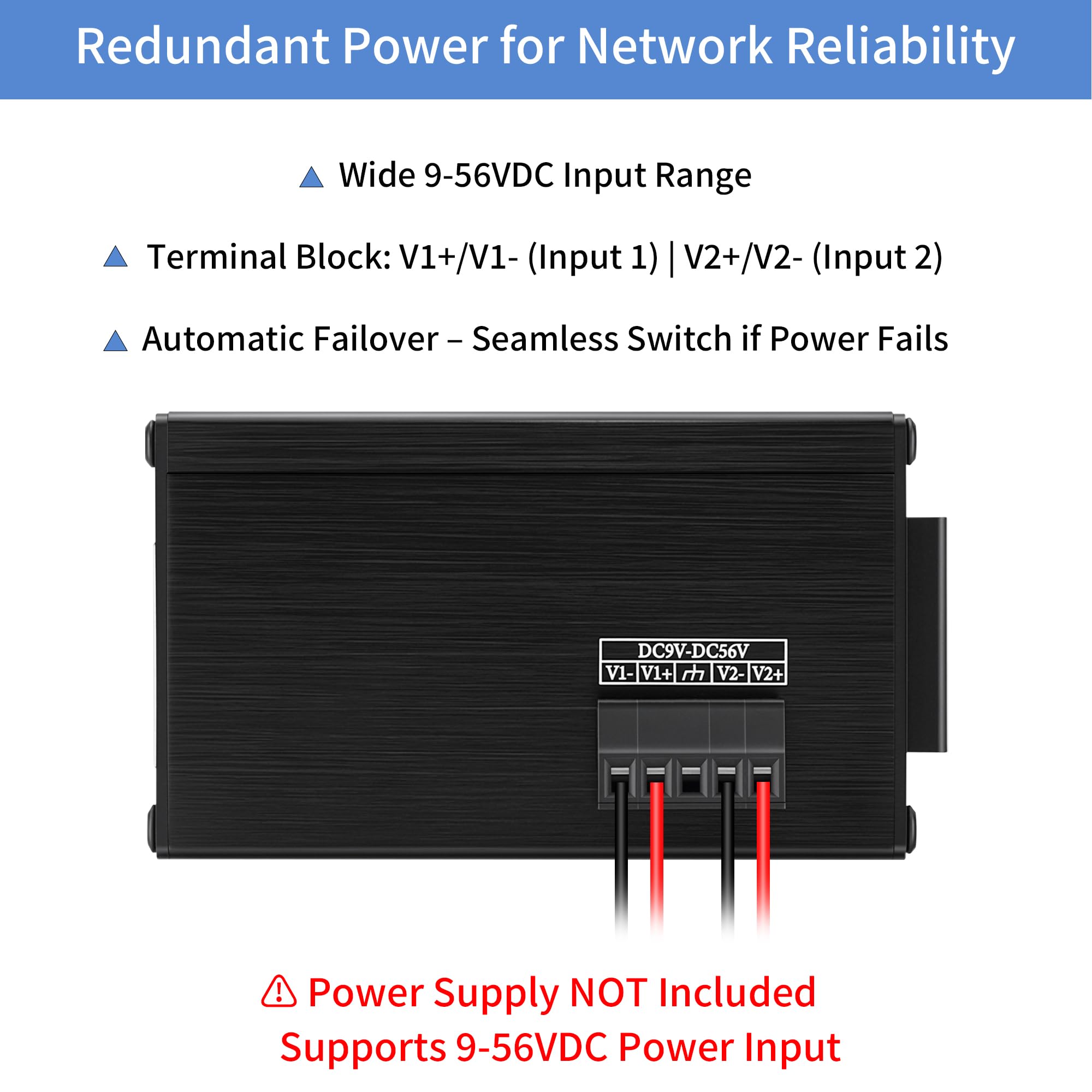 Commutateur réseau 12 ports Gigabit Mini Ethernet non géré écoénergétique Optimisation du trafic Répartiteur Ethernet IP40 Métal robuste Montage mural 20 Gbit/s Fond de panier Bande passante