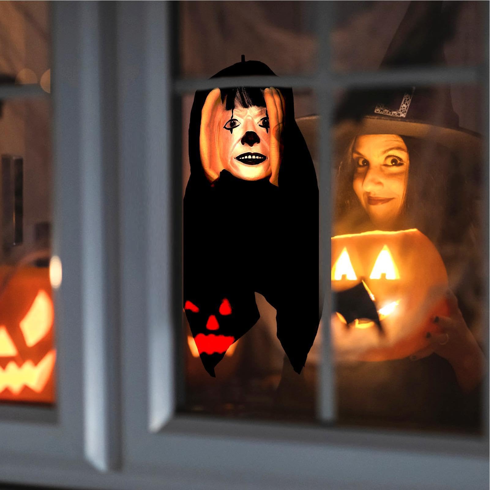 Creep Prowler Ornament, 3D Peeping Tom Halloween Prank Hanging Decoration