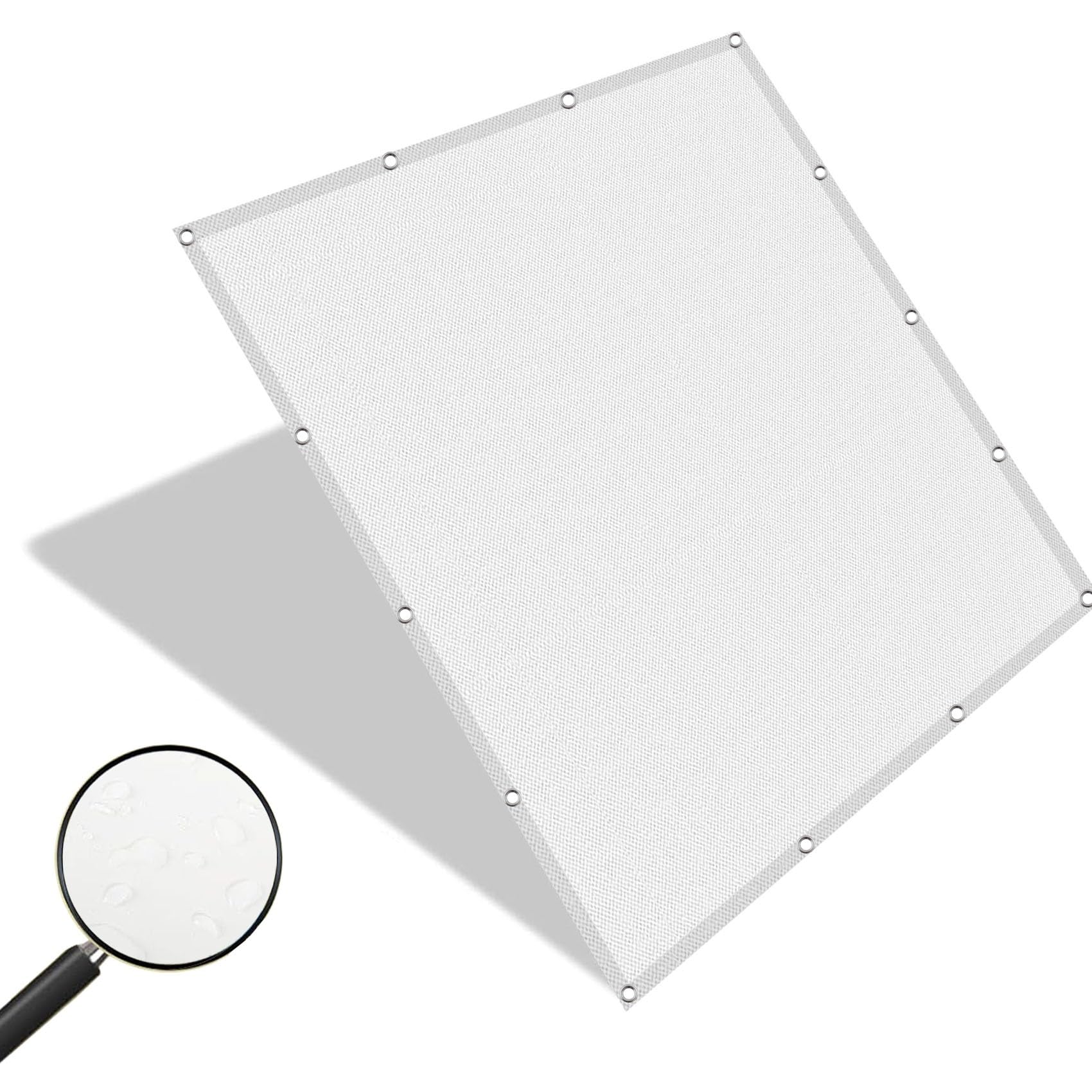 Voile d'ombrage 1.8x2.8m rectangle pour bloquer la chaleur et s'abriter de la pluie fine