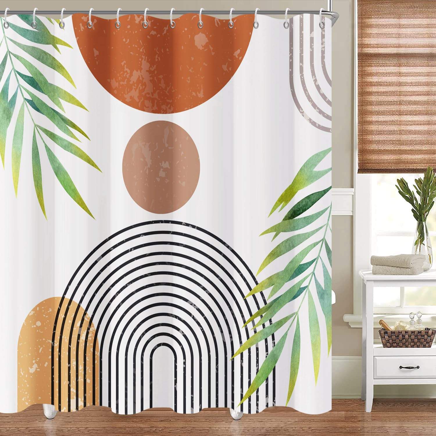 Amazon.com: TOENGS Boho Shower Curtains for Bathroom Boho Decor Extra ...
