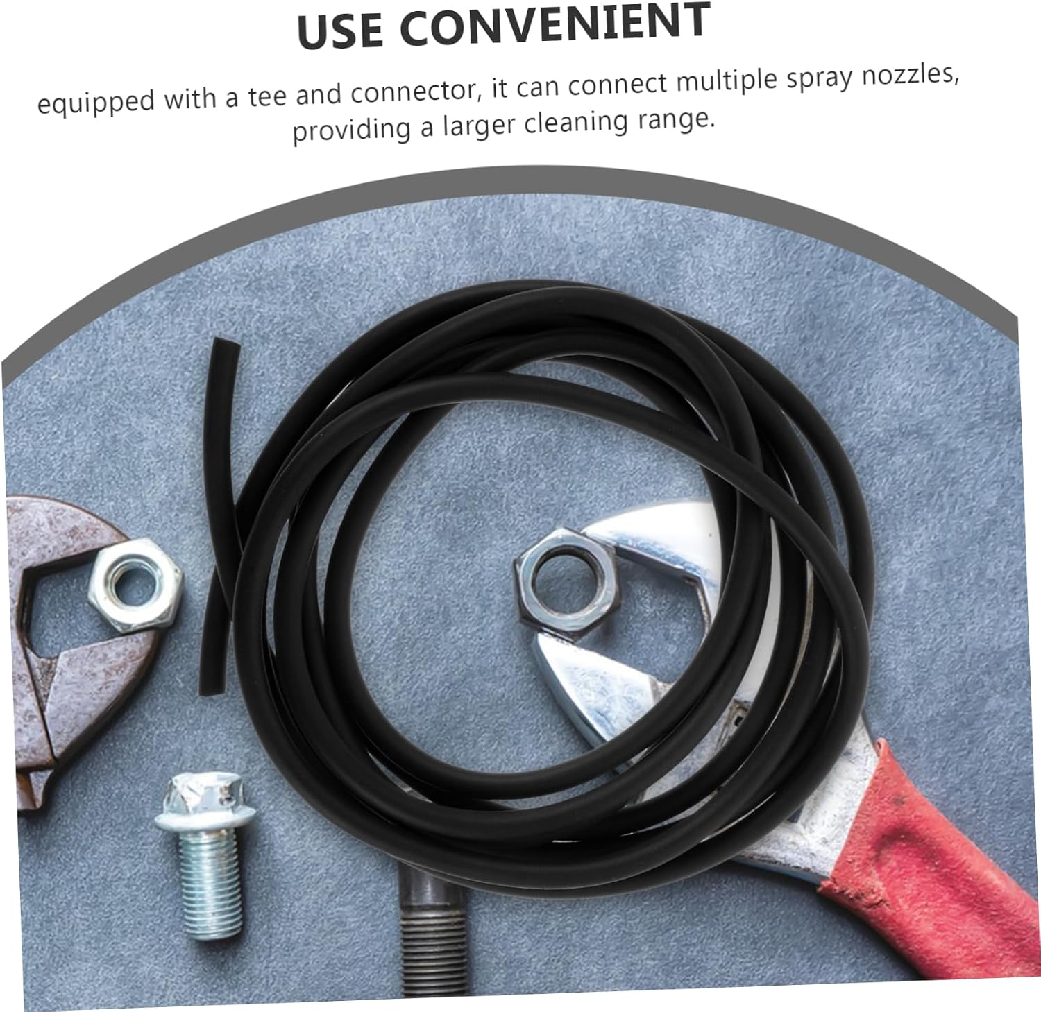 1set Windshield Washer Hose Replacement Kit with Connectors Water Tube for Easy Installation and Aesthetic Appeal Suitable for Various Vehicle Models