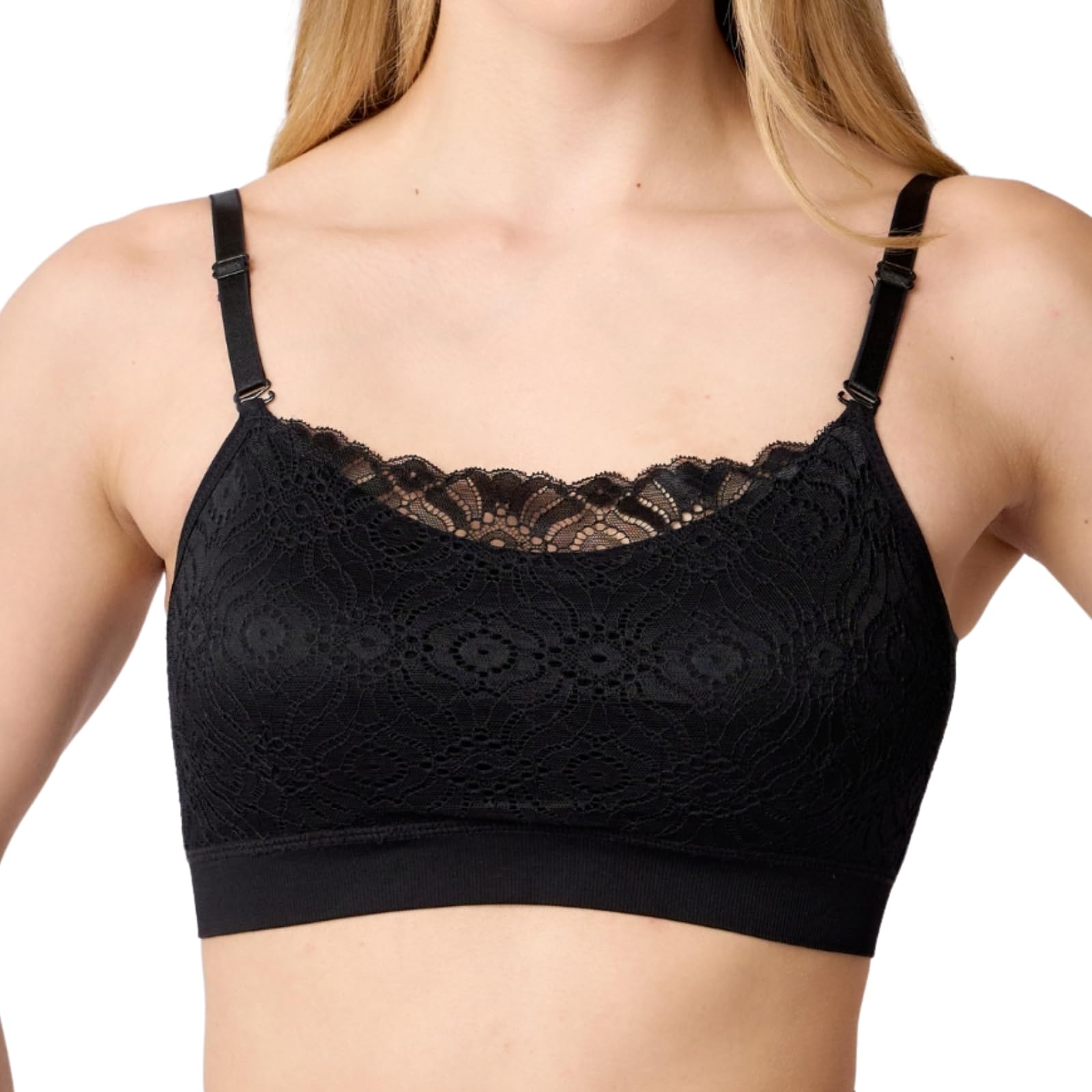Seamless Lace Coverage Bra