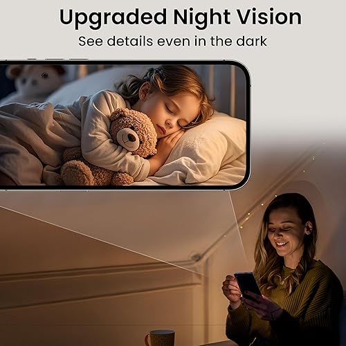 Miniatura 4 de javiscam Mini cámara, cámara de niñera HD 4K para el hogar con batería más larga, detección de movimiento, control de aplicaciones, almacenamiento