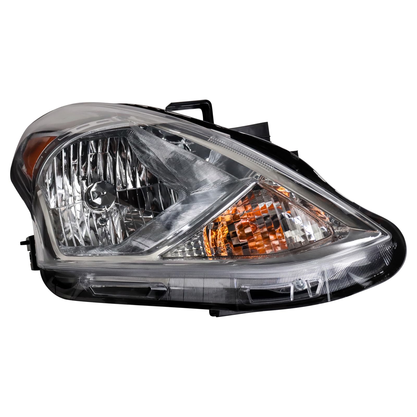 TRQ Passenger Side Headlight Assembly Compatible with 15-19 Nissan Versa NI2503230