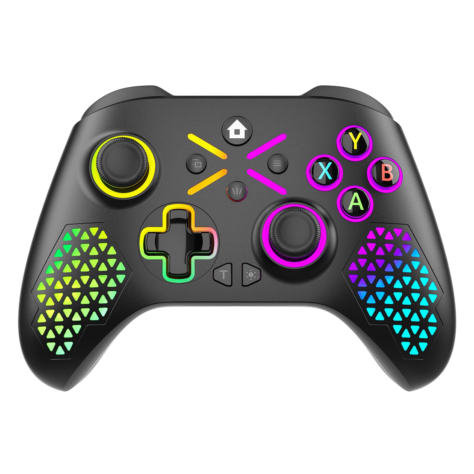GGiking RGB Wireless Controller für Xbox Series X|S, Xbox One, PC, mit Makro, Turbo, 2.4GHz Adapter, 1000mAh Akku, Dual-Vibration, 6-Achsen-Sensor, 3,5mm Audioanschluss