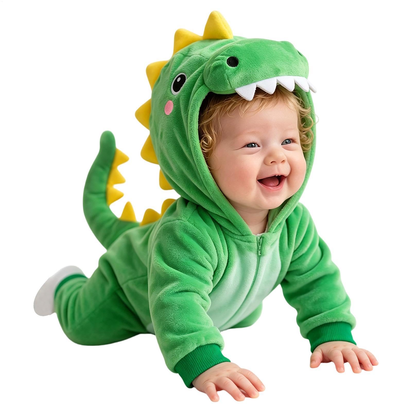 Costume da dinosauro per bambini - Costume con cappuccio per Halloween |