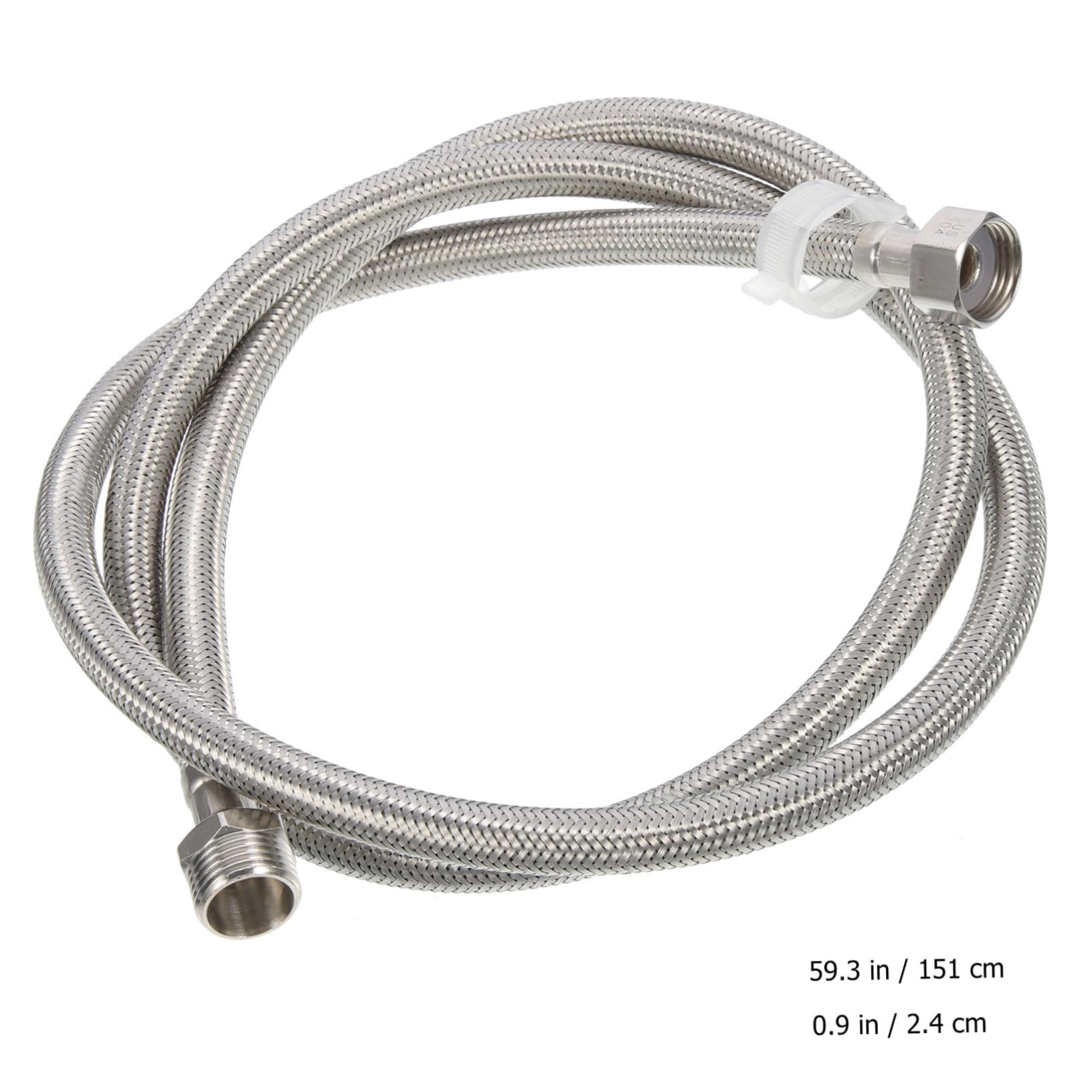 DOITOOL 4 Piezas Manguera Trenzada para Lavadora Inoxidable Tubo Flexible Resistente y Explosión Línea de Suministro de Agua con Fácil y Duradera