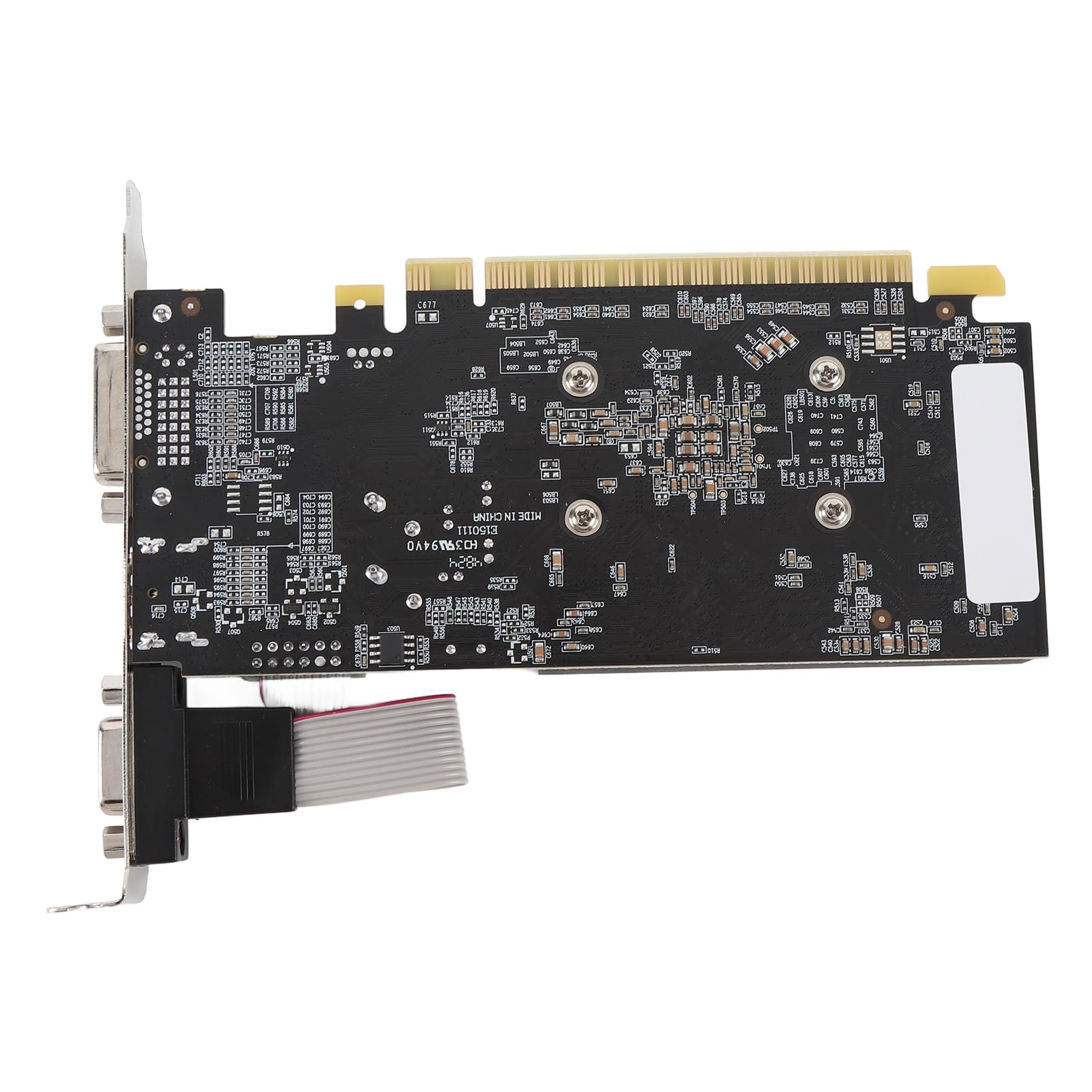Dpofirs GT610 1 GB DDR3 Scheda Grafica a Basso Profilo a 64 Bit, Nessun Design Silenzioso di Alimentazione Esterno, PCIe 2.0 X16 per 11 10 Linux per il Desktop per Computer