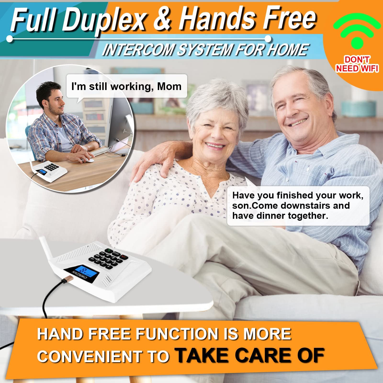 OWNZNN Wireless for Home [Upgraded 2022] Hand Free