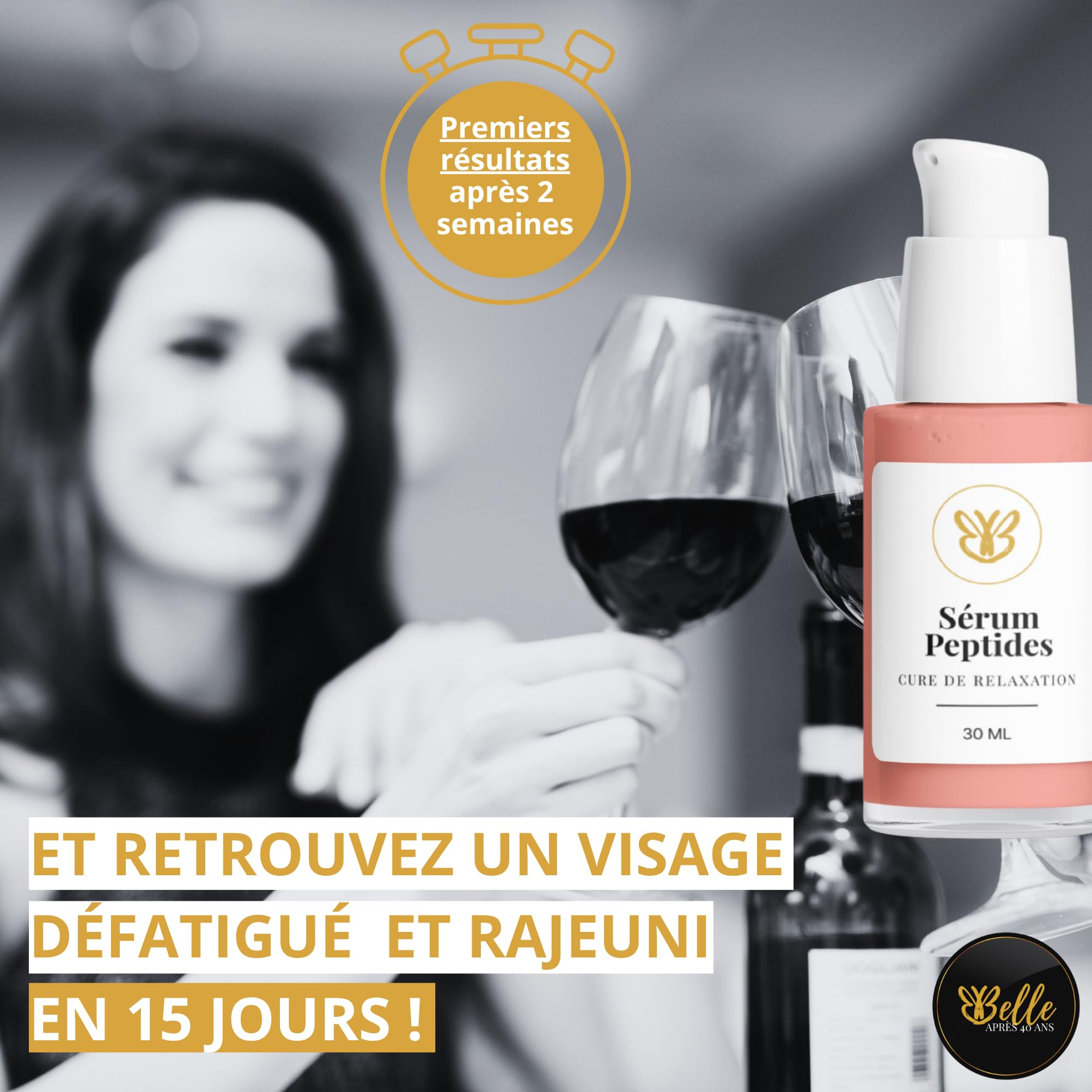 Sérum Botox-Like – Certifié Ecocert – 100% Naturel – Liftant, Lissant & Raffermissant – Anti-Rides Visage, Yeux & Cou – Peau Mature