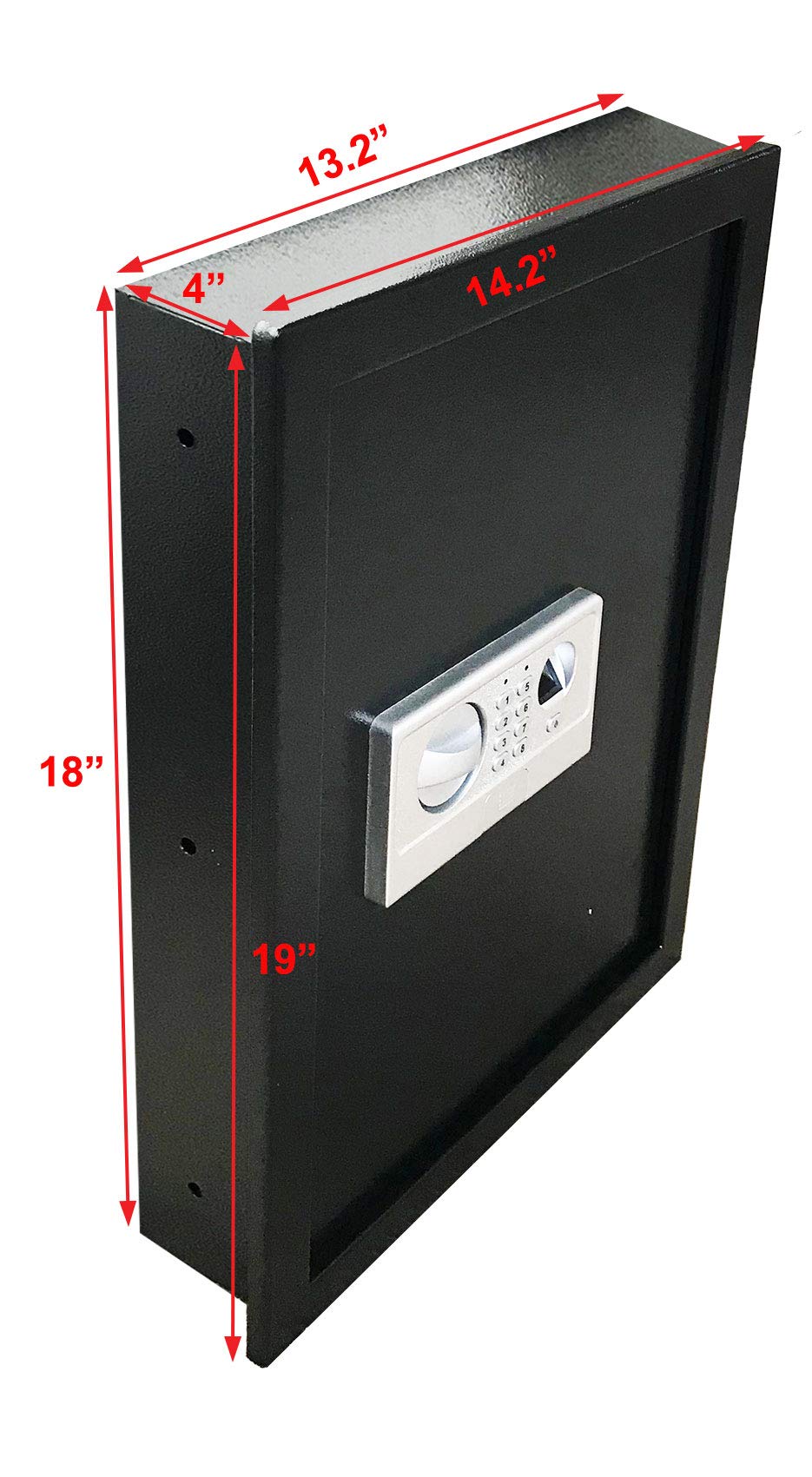 Costway Fingerprint Safe Box – 14x10x10 Inch Steel Security Safe With Inner LED Light