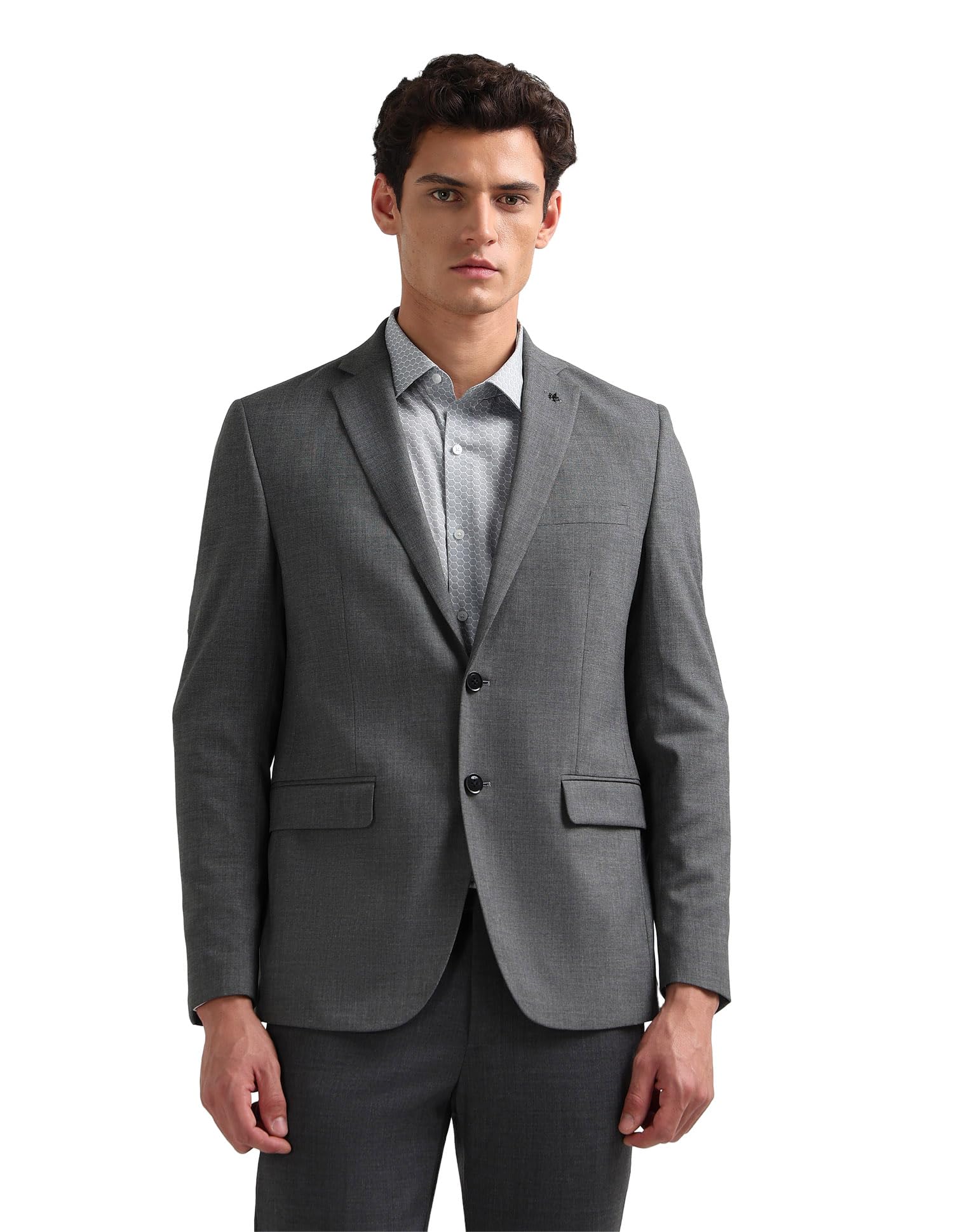 Men's Tailored Blazer (ARAKBZ5104_Grey-image-24