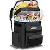 Backpack Cooler Insulated Leak Proof for Men Women 50 Cans Soft Cooler Backpack Insulated Waterproof Large Capacity Coolers Bag Portable for Lunch Camping Travel Picnic Hiking