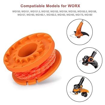 Amazon.co.jp: THTEN 交換用トリマスプールライン Worx WA0010
