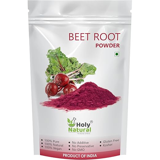 Holy Natural Beet Root Powder 200 Gm Rich in dietary fibre c