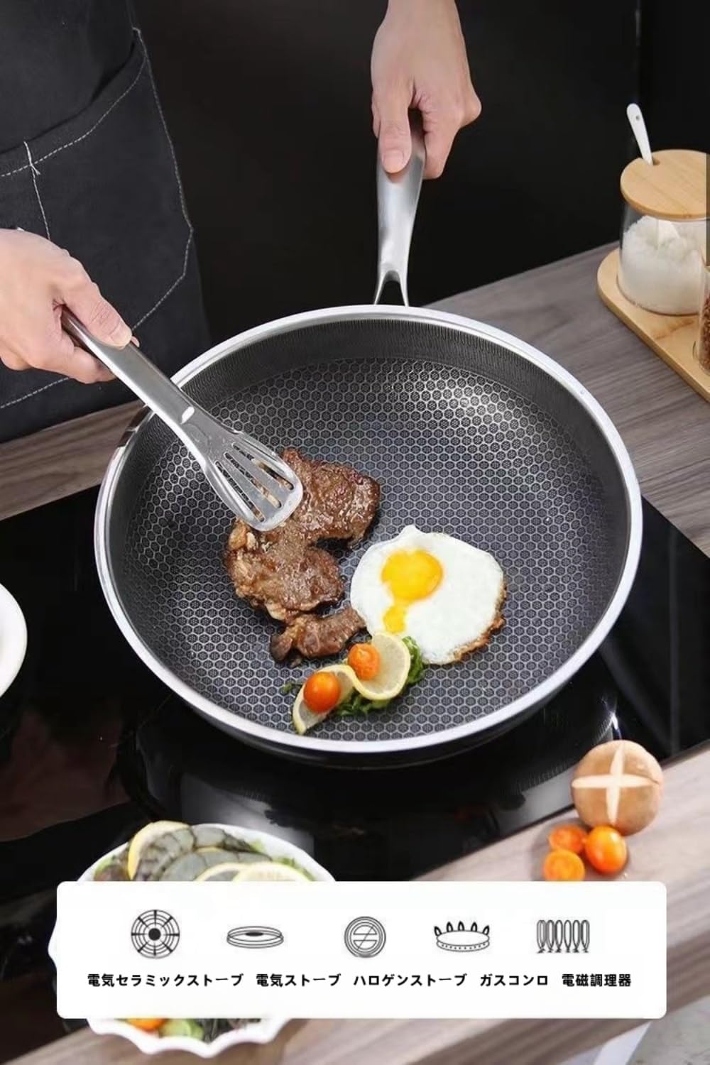 Amazon｜フライパンステンレス フライパン 30cm/32cm 316ステンレス鋼