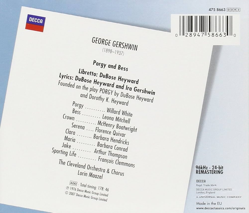 George Gershwin - Porgy & Bess - Amazon.com Music