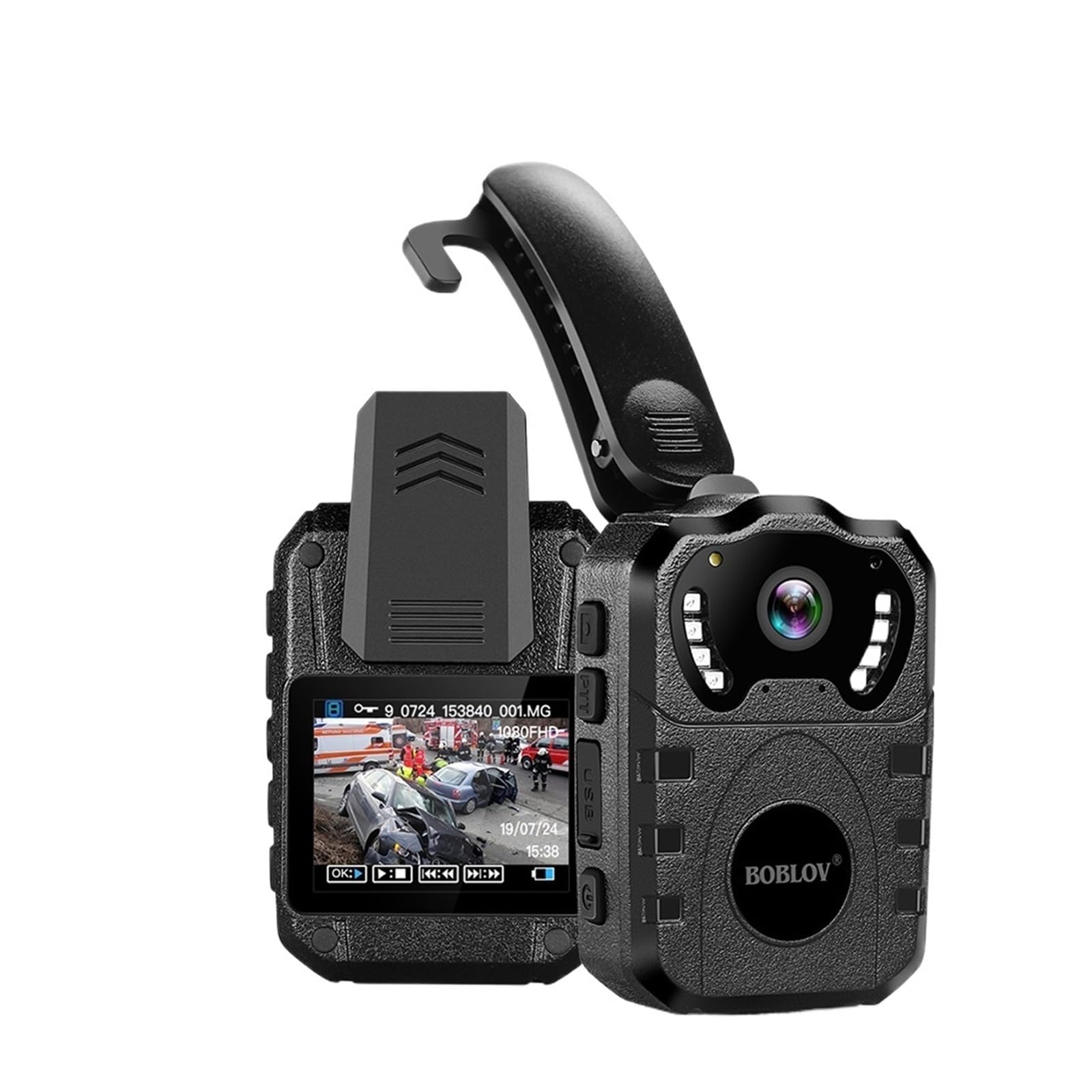 JVDDI Body Camera Mini Body Camera Full HD 1080P Police Digital Video Recording Camcorder Micro Wide Angle Small for Outdoor Recording(Built in 64GB)