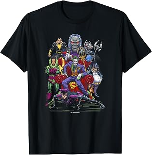 WB100 DC Comics Joker, Batgirl, & Villains Group Portrait T-Shirt image