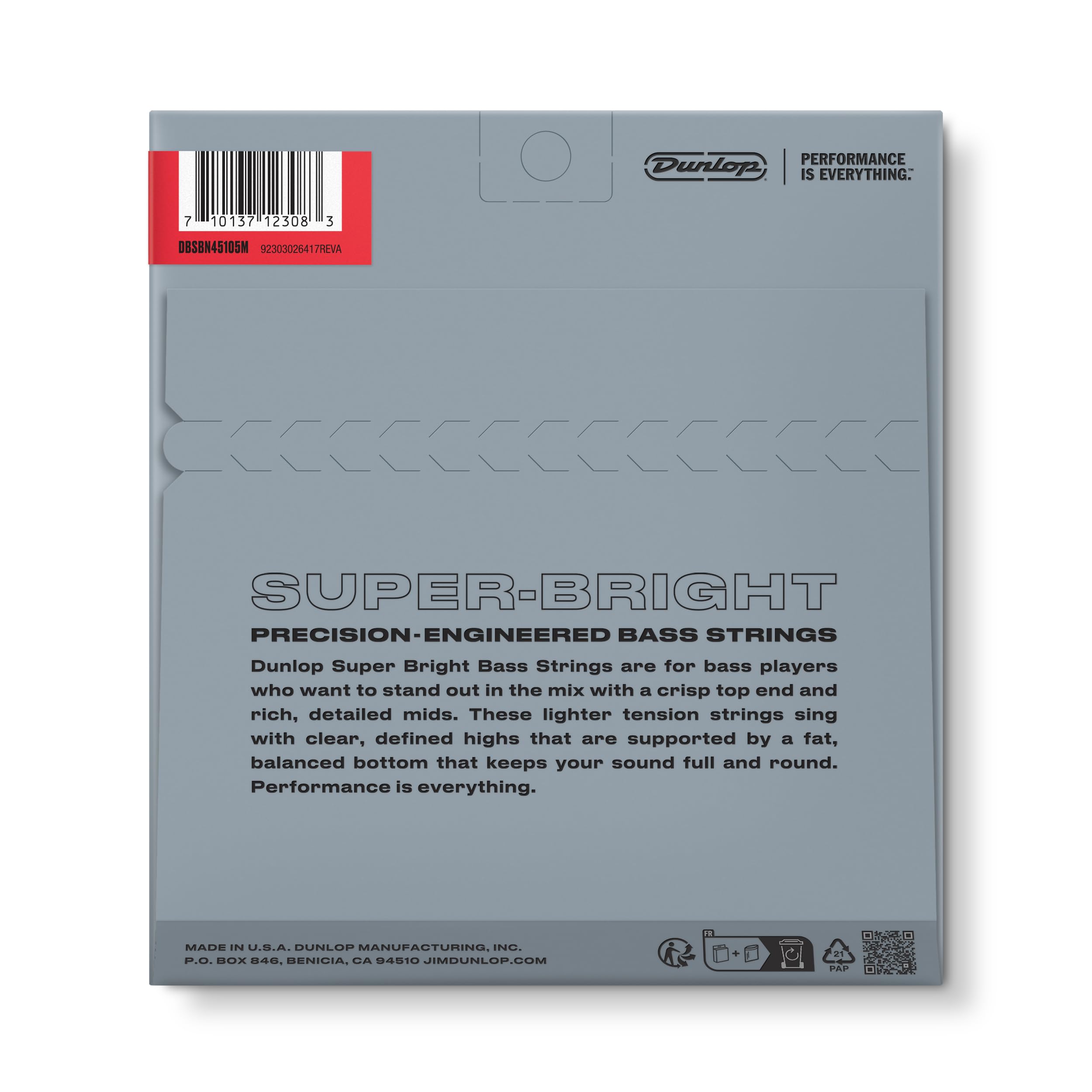 Cuerdas para bajo Dunlop SB Nickel Medium 45-105