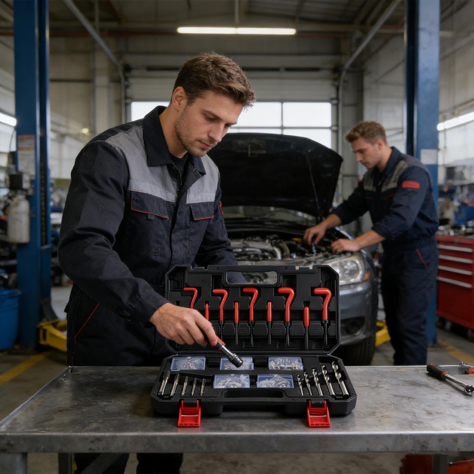 Naprawa Gwintów 131-elementowy zestaw do rekonstrukcji gwintów | Do Prac Domowych, Warsztatowych, Dla Mechaników i Techników Dla majsterkowiczów mechaników techników warsztatu domu