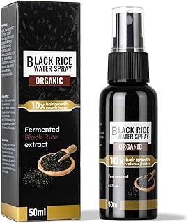 Hair Growth Serum, Black Rice Water for Hair Growth, Leave in Hair Growth Spray for Longer, Thicker, Fuller Hair, Hair Loss Treatments for Women and Men, Hair Regrowth Treatment Prodcut