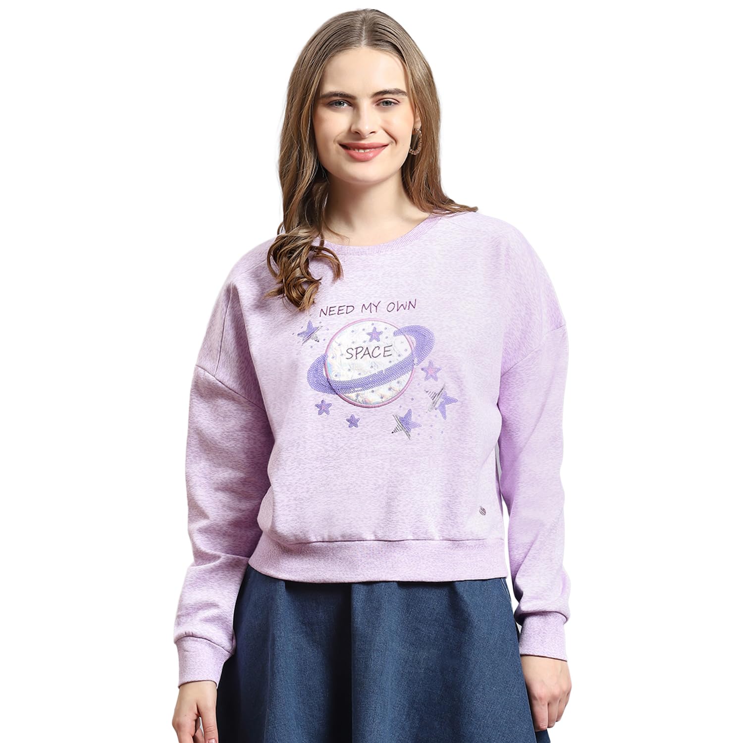 Womens Embellished Round Neck Full Sleeve Casual Sweatshirt (223062606)-image-40