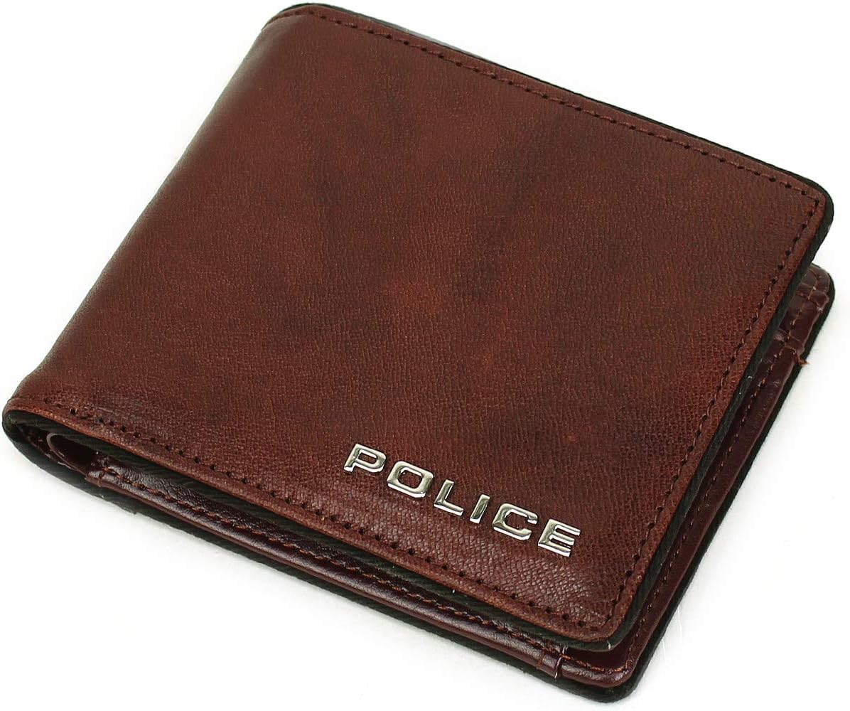 ポリス] 二つ折り財布 小銭入れあり テライオ PA-70001 ダークブラウン  
