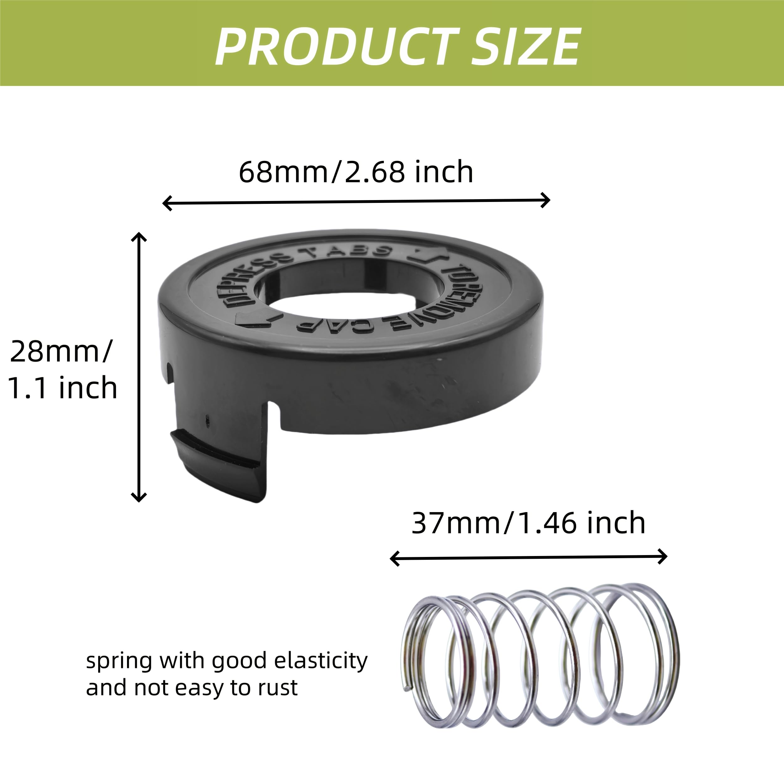 SopimusZ 6 Pack Replacement Strimmer Spools Compatible with Black & Decker 82300 82310 82312 CST800 - Image 3