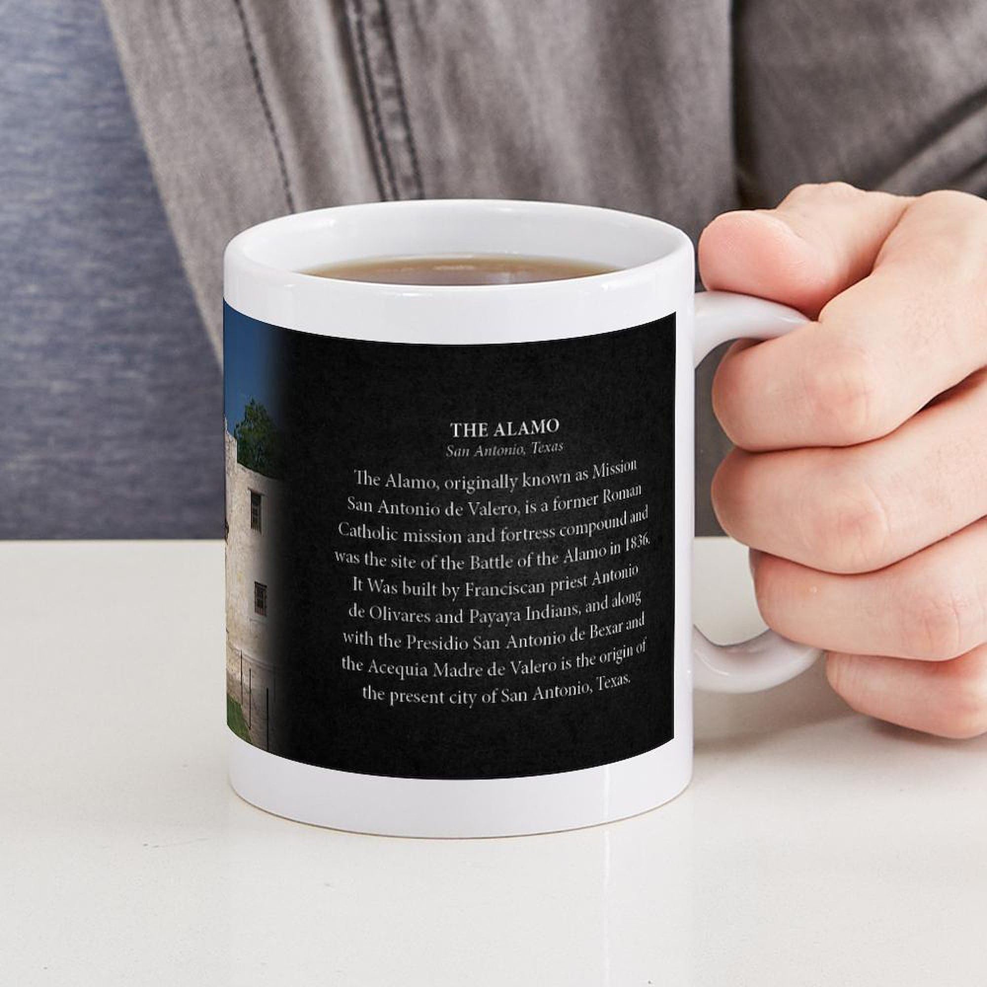 Amazon.com | CafePress The Alamo Historical Mug Mug 11 oz (325 ml) Ceramic Coffee  Mug: Coffee Cups & Mugs