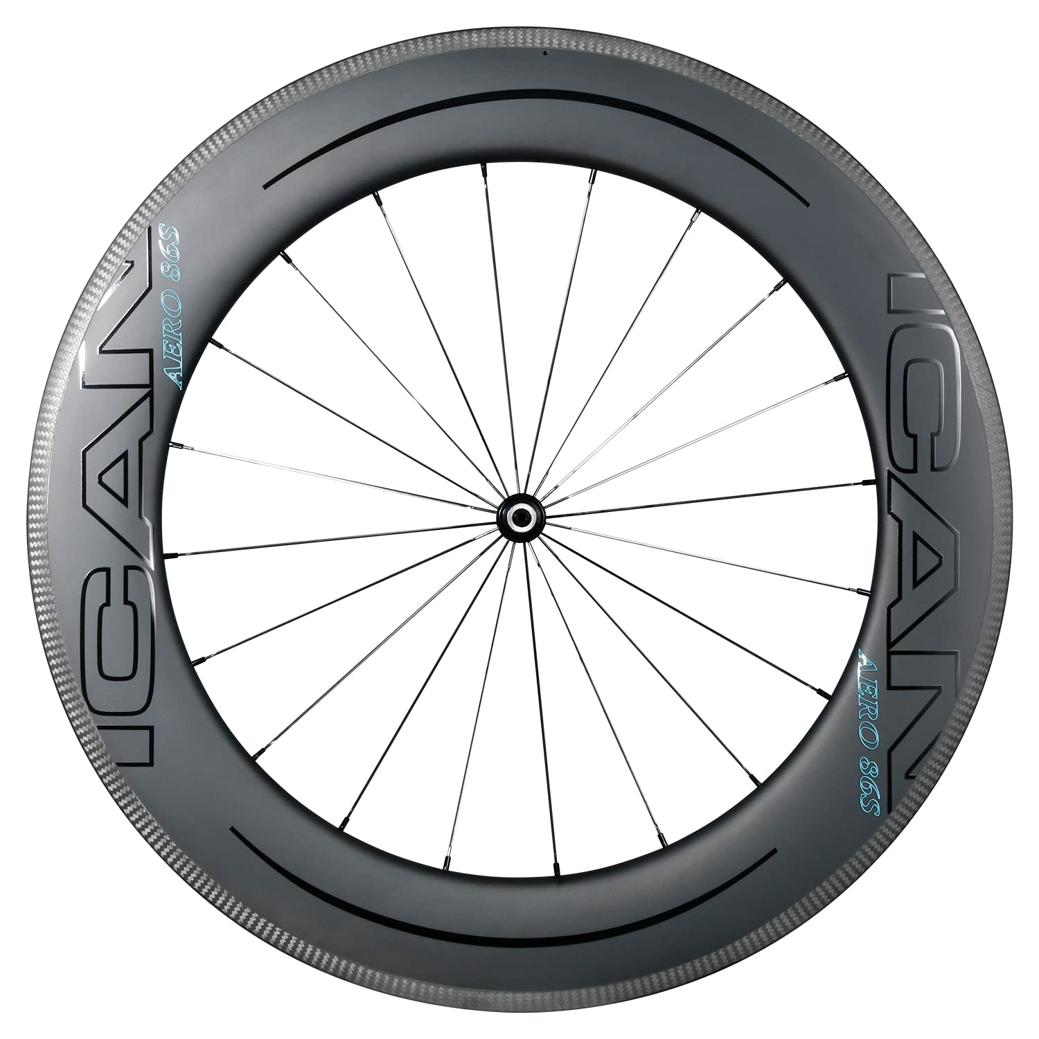 ICAN AERO 86S クリンチャー　カーボンディープリムホイール Amazon | ICAN AERO 86 超軽量 カーボンタイムトライアル ホイール