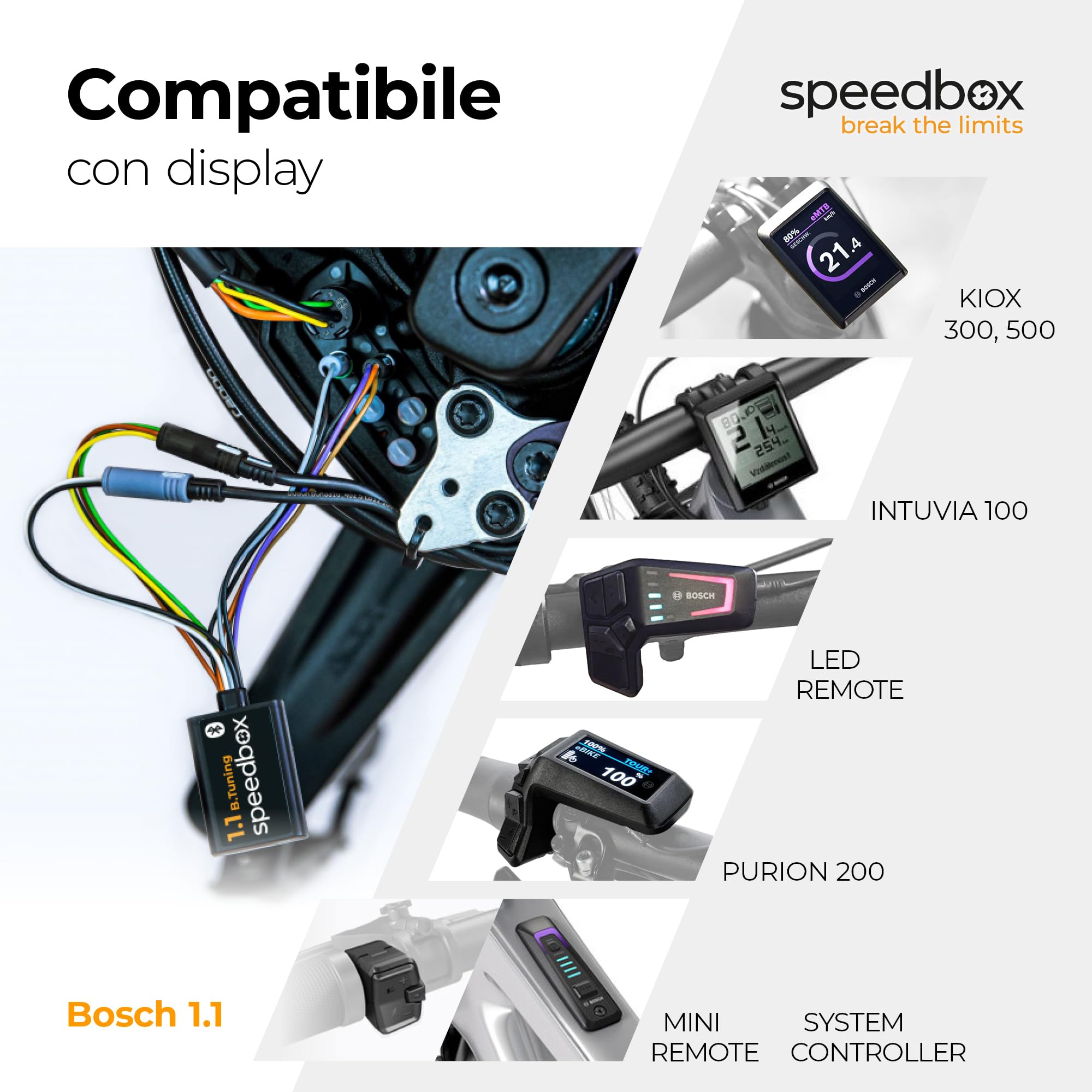 SpeedBox 1.1 Modulo di Performance E-Bike, Bosch Smart System | Velocità di assistenza regolabile, Compatibile con Bosch Smart System (BES3), NON compatibile con sistemi Bosch classici