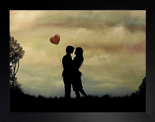 Buyartforless IF EDC417 - Lienzo decorativo (16 x 12, 1,25, 7.3 x 5.7in), color negro